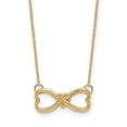 thumbnail image 1 of Primal Gold 14 Karat Yellow Gold Infinity with Heart Necklace, 1 of 5