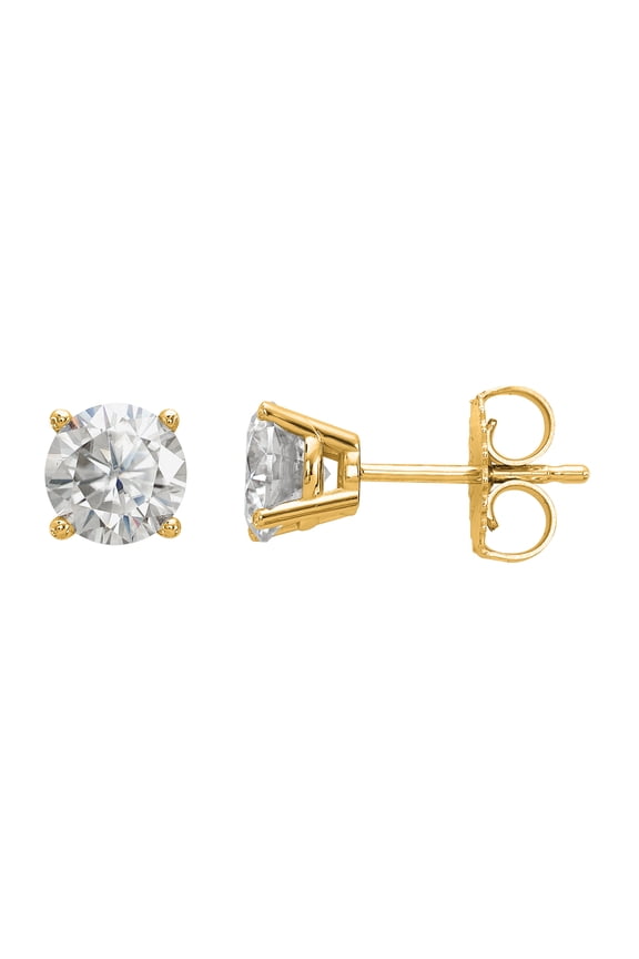 14 Karat Yellow Gold Lab Grown Diamond 1/2ctw SI1/SI2, G H I, 4-Prong Earrings