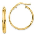 thumbnail image 1 of Primal Gold 14 Karat Yellow Gold Large 3mm Hoop Earrings, 1 of 4
