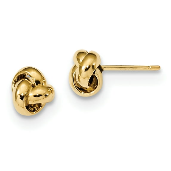 Primal Gold 14 Karat Yellow Gold Love Knot Post Earrings