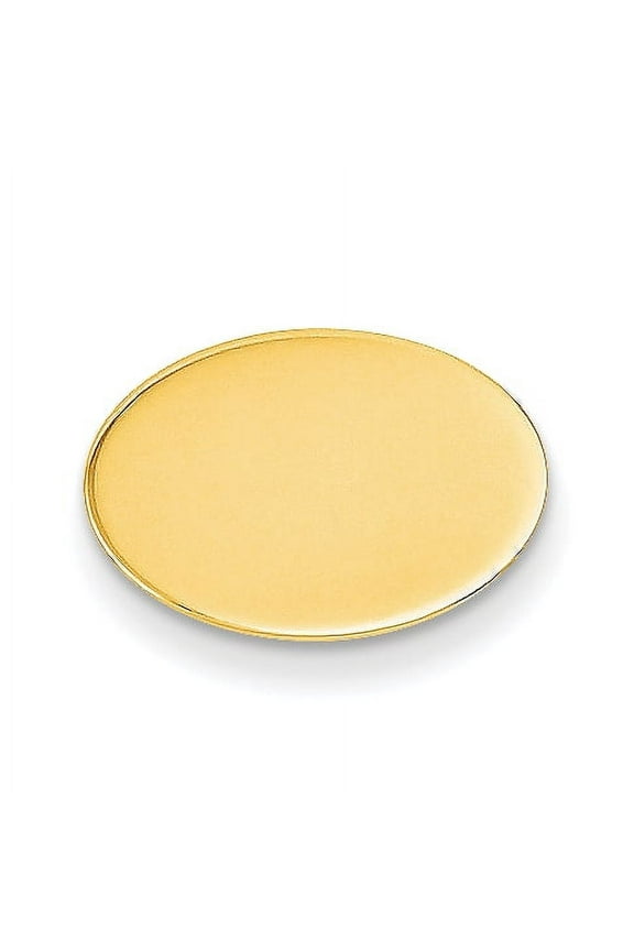14 Karat Yellow Gold Men's Oval Tie Tac