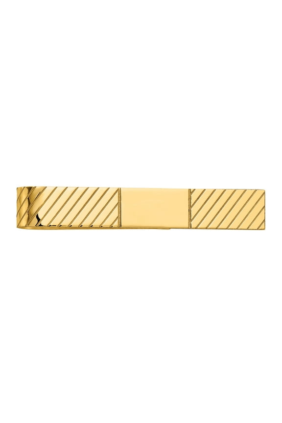 14 Karat Yellow Gold Men's Tie Bar