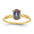 thumbnail image 1 of Primal Gold 14 Karat Yellow Gold Mystic Fire Topaz Ring, 1 of 4