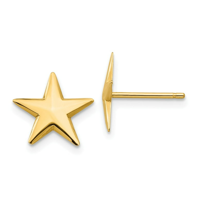 14 karat sale gold star earrings