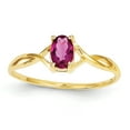 thumbnail image 1 of Primal Gold 14 Karat Yellow Gold Pink Tourmaline Birthstone Ring, 1 of 4