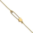 thumbnail image 1 of Primal Gold 14 Karat Yellow Gold Safety Pin with Heart Bracelet, 1 of 4