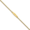 thumbnail image 1 of Primal Gold 14 Karat Yellow Gold Semi-Solid Soft Diamond Shape Anchor ID Bracelet, 1 of 4