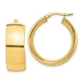 thumbnail image 1 of Primal Gold 14 Karat Yellow Gold Small 10mm Hoop Earrings, 1 of 4
