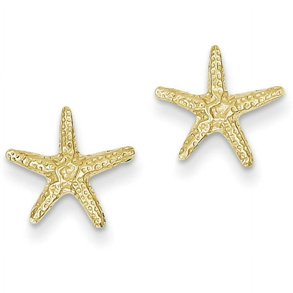 Primal Gold 14 Karat Yellow Gold Starfish Post Earrings