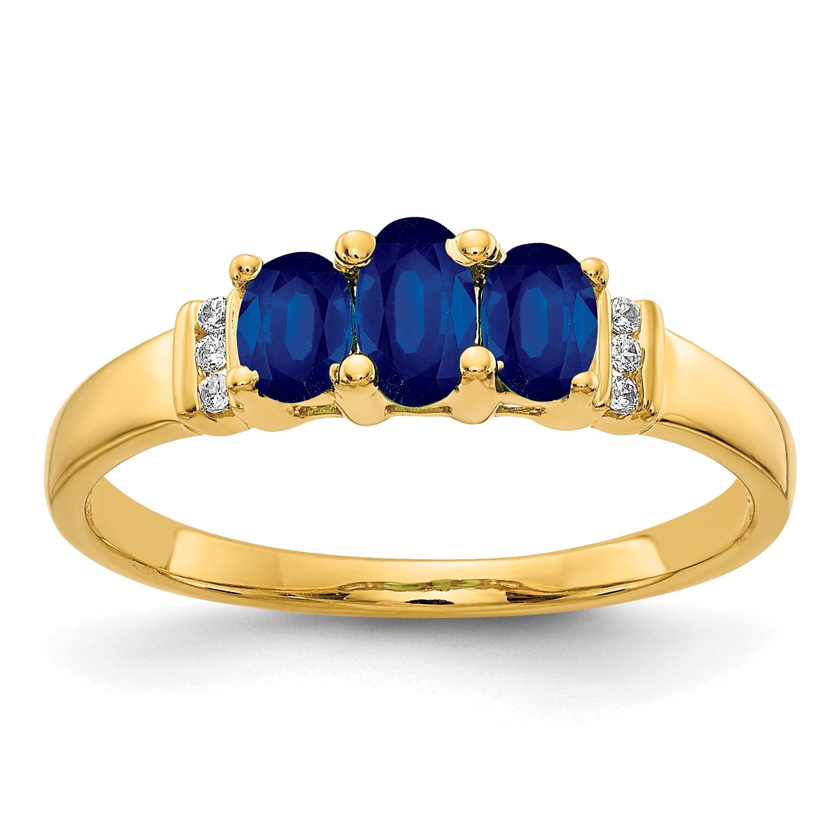 Triple hotsell sapphire ring