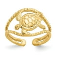 thumbnail image 1 of Primal Gold 14 Karat Yellow Gold Turtle Toe Ring, 1 of 6