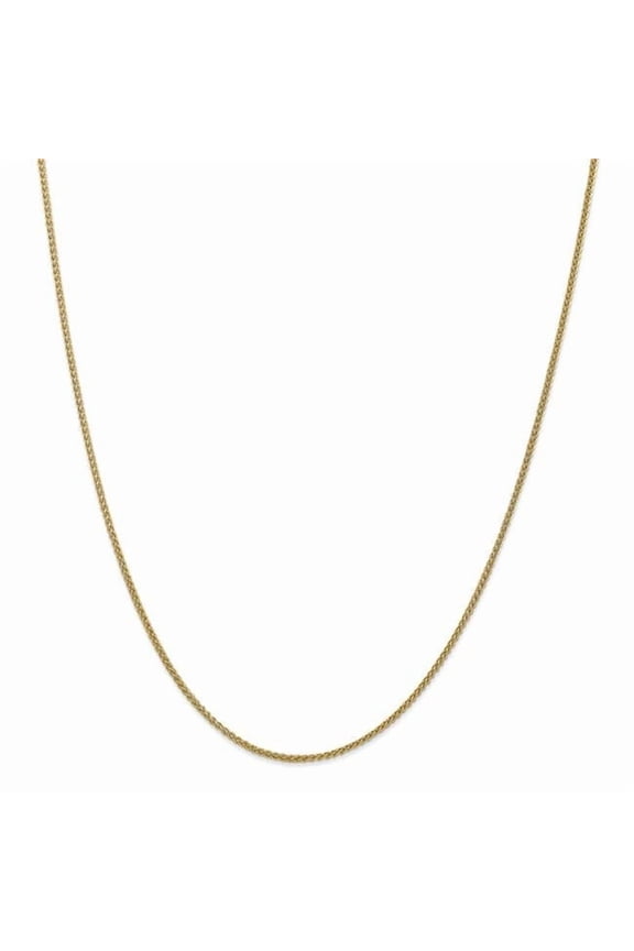 14K Yellow Gold 1.55mm Semi-Solid Wheat Chain