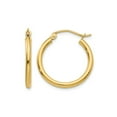 thumbnail image 1 of Primal Gold 14K Yellow Gold 2x20mm Tube Hoop Earrings, 1 of 6