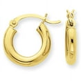 thumbnail image 1 of Primal Gold 14K Yellow Gold 3mm Tube Hoop Earrings, 1 of 4
