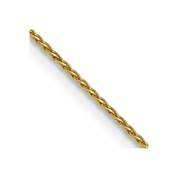Primal Gold 14K Yellow Gold .8mm Diamond Cut Parisian Wheat Chain