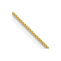 Primal Gold 18 Karat Yellow Gold .7mm Box Chain