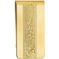 thumbnail image 1 of Primal Gold-plated Kelly Waters Money Clip with Swirl Pattern Center, 1 of 4
