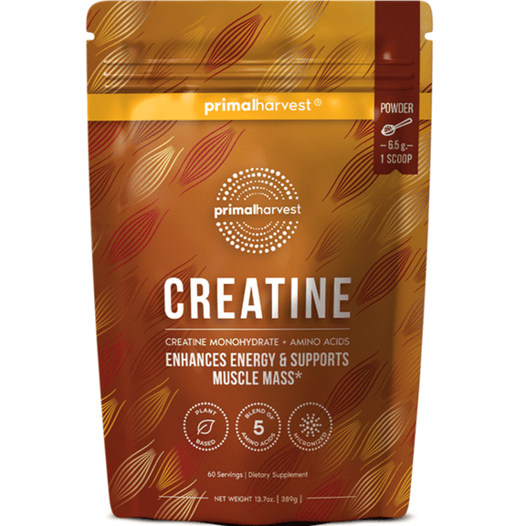 Primal Harvest Primal Creatine Powder, Muscle Recovery and Strength Supplement, 60 Servings