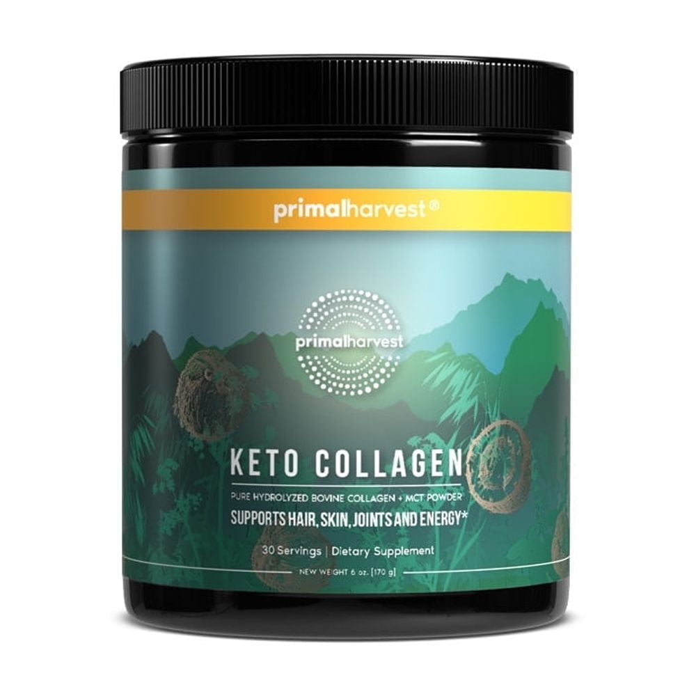 Primal Harvest Keto Collagen Premium Powder, 1 Pack, 30 Servings