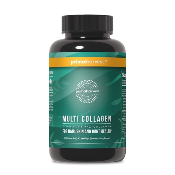 Primal Harvest Multi Collagen Capsules, 120 Count