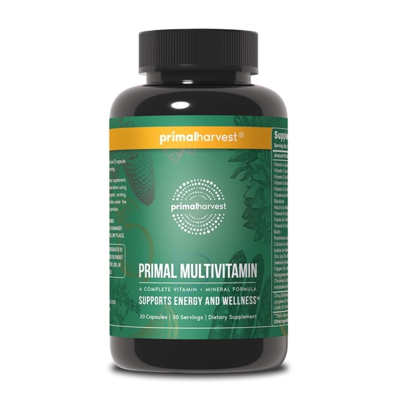 Primal Harvest Multivitamin Supplements for Men and Women, 30 Count