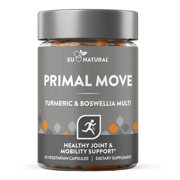 Primal Joint & Mobility Support - Advanced Joint Support Supplement for Women and Men - Turmeric, Boswellia, Ginger and Boron for Whole-Body Flexibility, Joint Health & Comfort - 60 Veg Soft Capsules