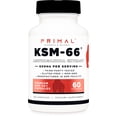 thumbnail image 1 of Primal KSM-66 Ashwagandha Capsules (60 Capsules / 60 Servings, 600 mg KSM-66 Per Serving) | Premium Ashwagandha Root Extract - Gluten Free, Non-GMO Nutritional Supplement, 1 of 5