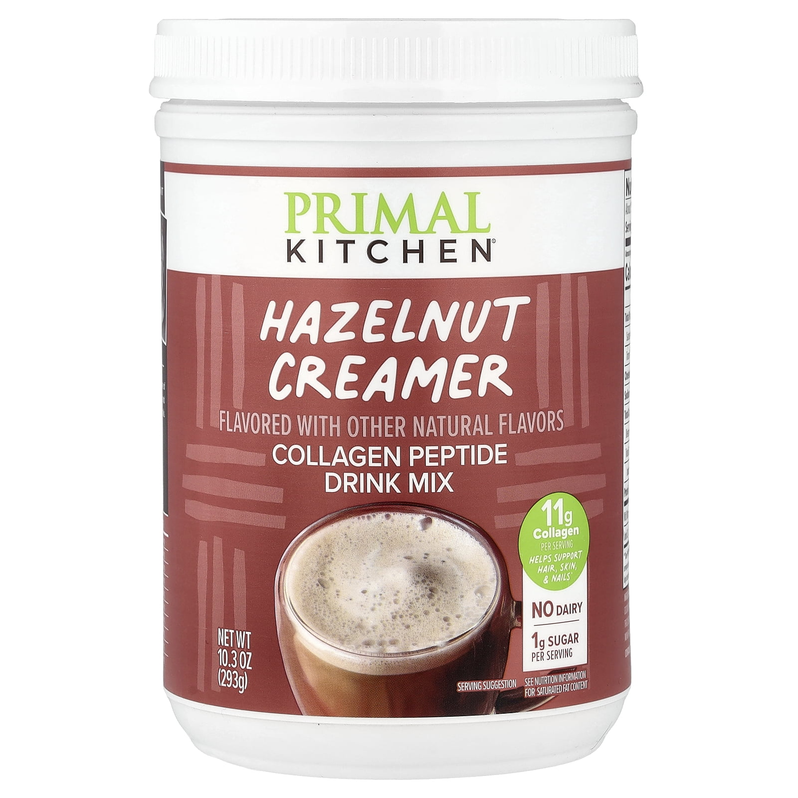 Collana premium rich cream New SALE ① Primal Kitchen, Collagen Creamer, Hazelnut, 10.34 oz - Walmart.com