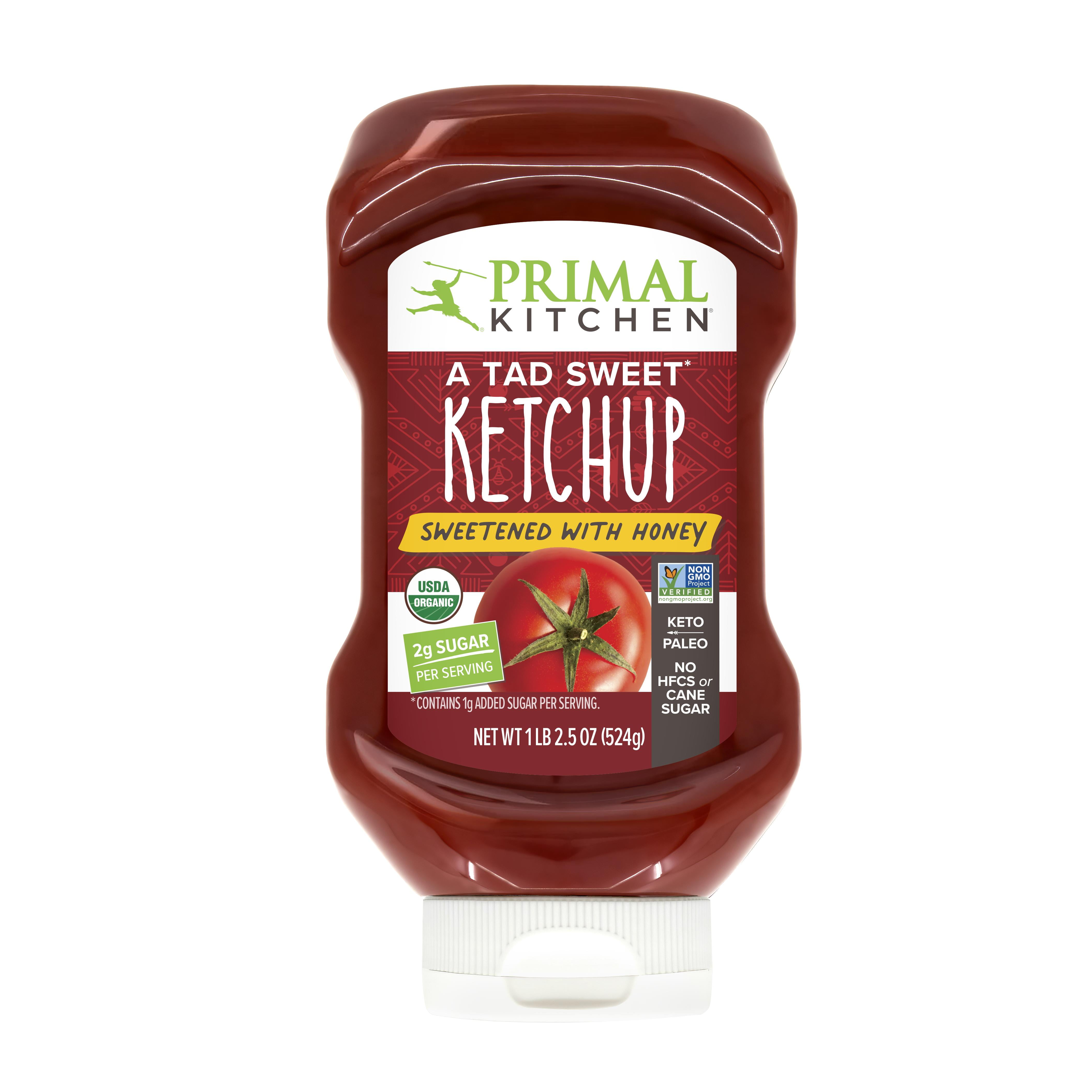 Primal Kitchen A Tad Sweet Squeeze Ketchup Sweetened with Honey 18