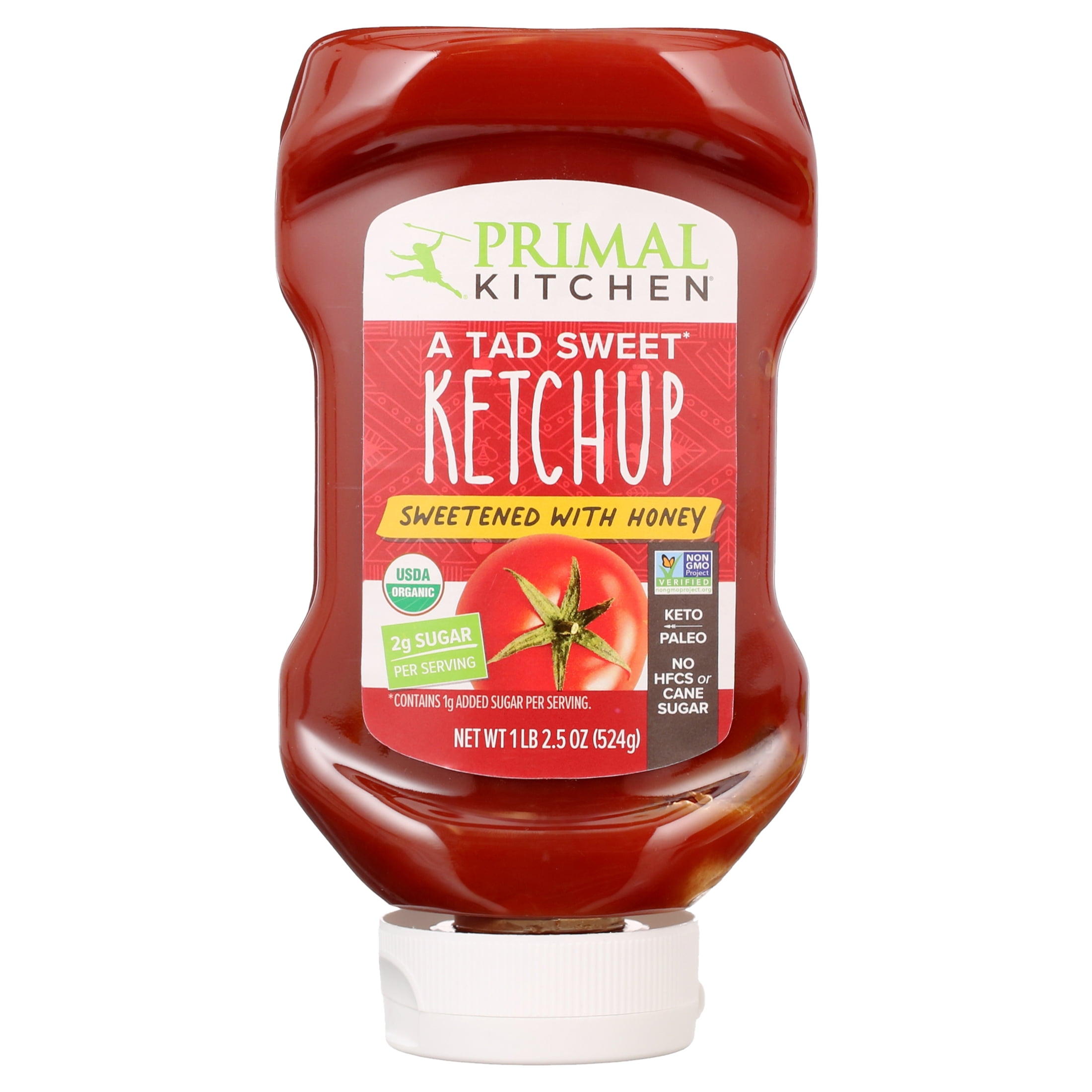 Primal Kitchen A Tad Sweet Squeeze Ketchup - Sweetened with Honey 18.5oz