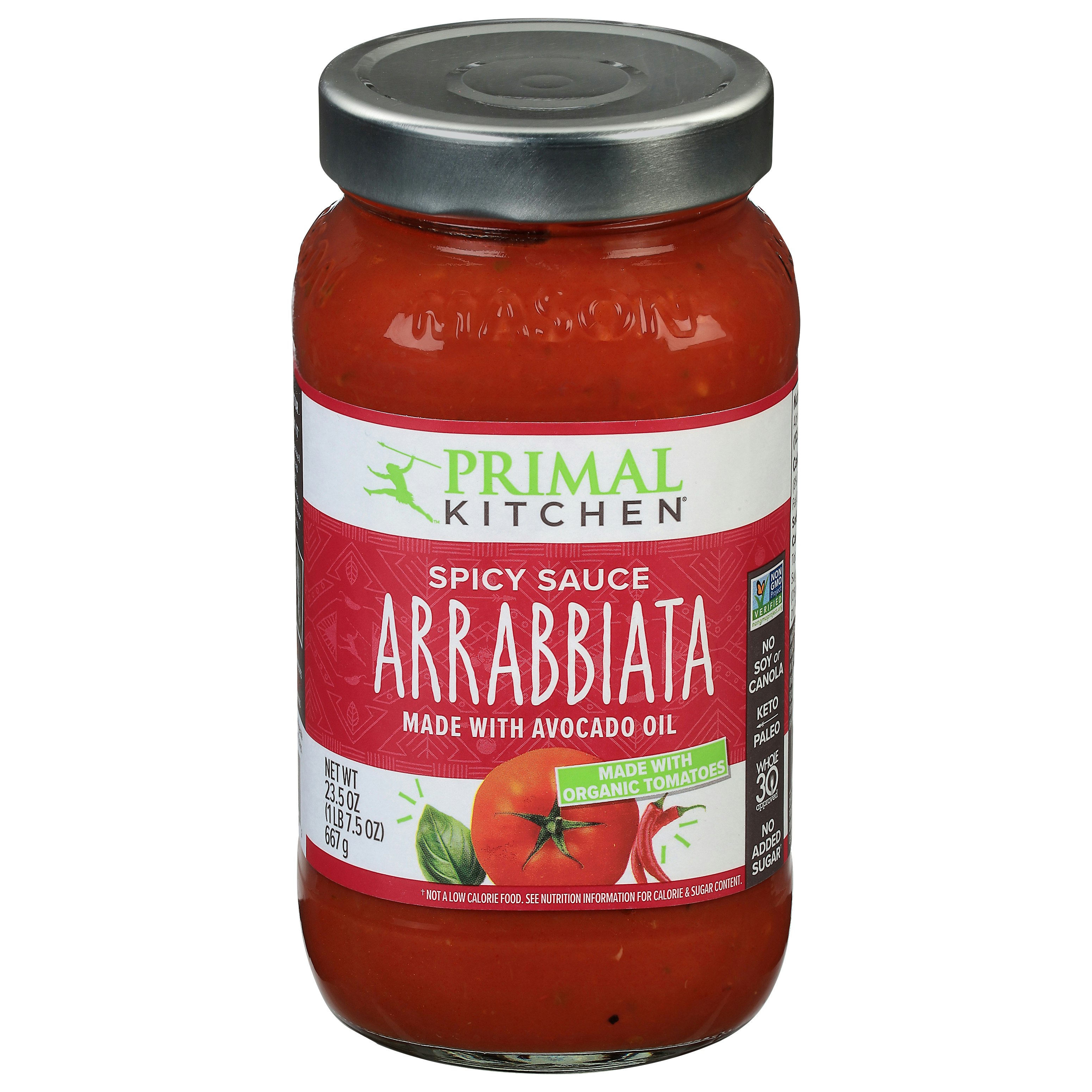 Primal Kitchen Arrabbiata Marinara Sauce 23.5 oz (Pack Of 6)