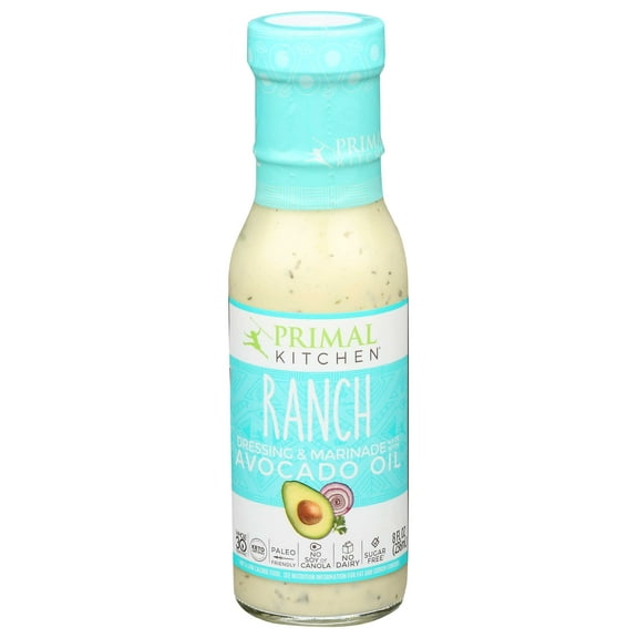 Primal Kitchen Avocado Oil Ranch Dressing, 8 Fluid Ounce -- 6 per case.