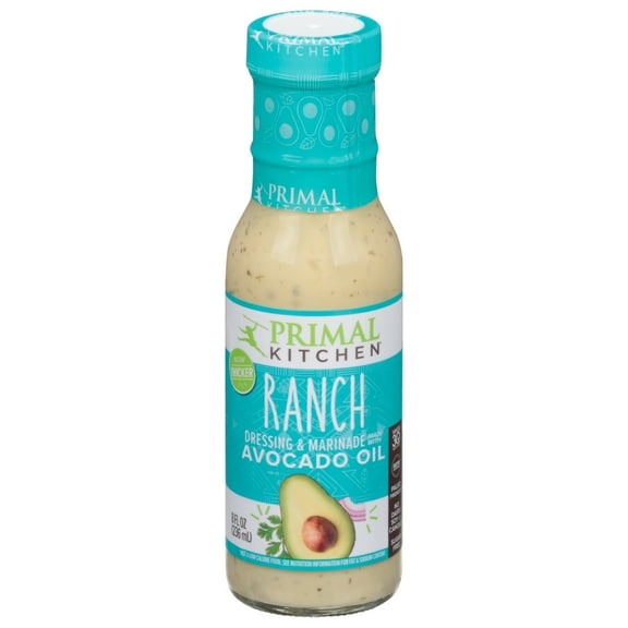 Primal Kitchen Avocado Oil Ranch Salad Dressings & Marinade, 8 Fl Oz Pack Of 6
