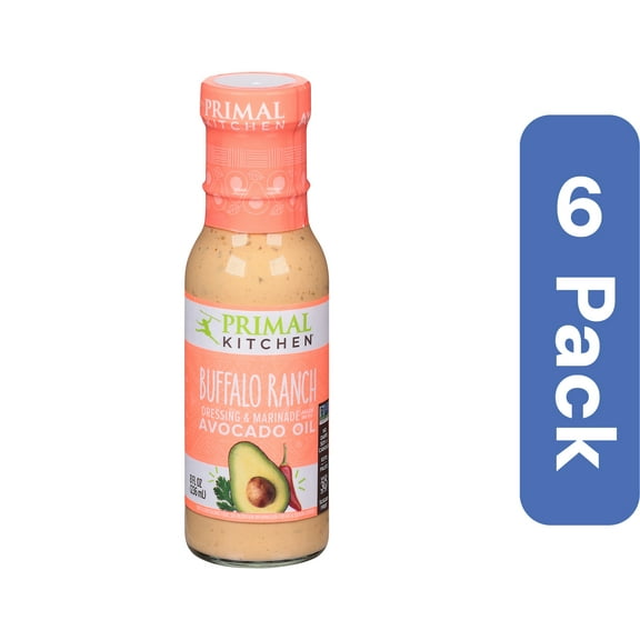 Primal Kitchen Buffalo Ranch Dressing With Avocado Oil 8 oz (Pack of 6)