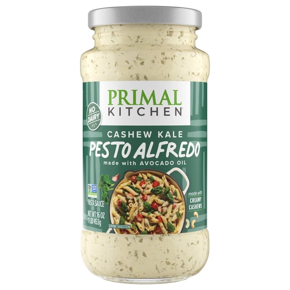 Primal Kitchen Creamy Cashew Kale Pesto Alfredo, 16 oz