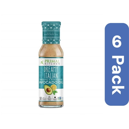 Primal Kitchen Dairy Free Italian Avocado Oil Dressing, 8 fl. oz - Pack of 6
