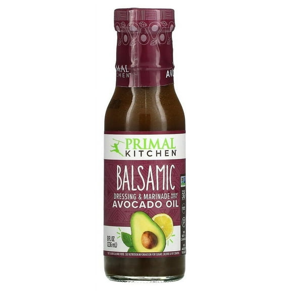 Primal Kitchen, Dressing & Marinade Made with Avocado Oil, Balsamic, 8 fl oz Pack of 2