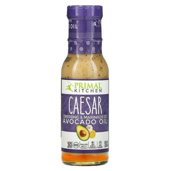 Primal Kitchen, Dressing & Marinade Made with Avocado Oil, Caesar, 8 fl oz Pack of 2