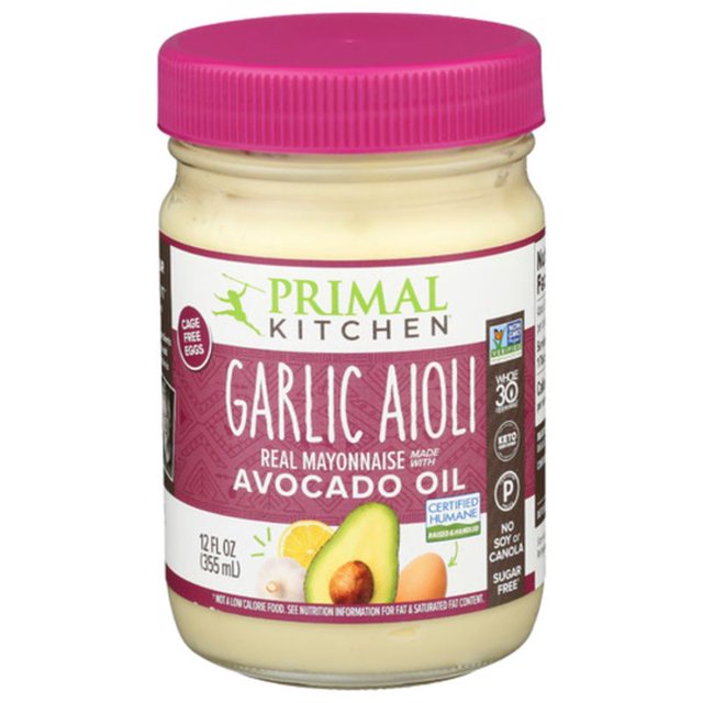 Primal Kitchen Garlic Aioli Mayo With Avocado Oil 12 fl oz