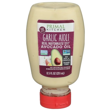 Primal Kitchen Mayo Aioli Garlic Squeeze 8.5 fl oz (Pack of 6)