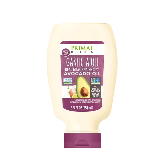 Primal Kitchen - Mayo Garlic Aioli Squeeze - 8.5 Fo, Case of 6