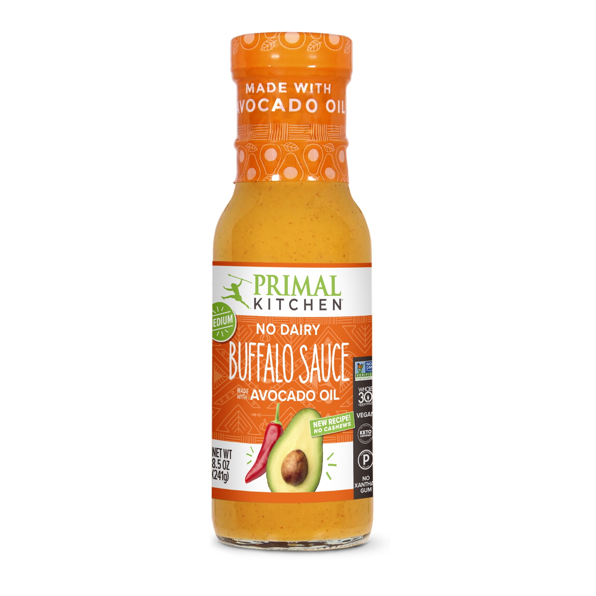 Primal Kitchen Buffalo Sauce, Medium Heat - 8.5 oz