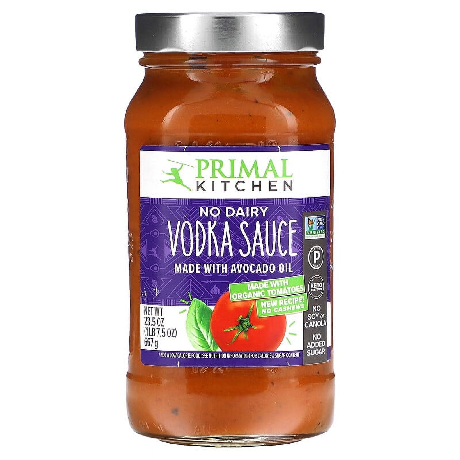 Primal Kitchen No Dairy Vodka Sauce -- 23.5 oz pack of 4