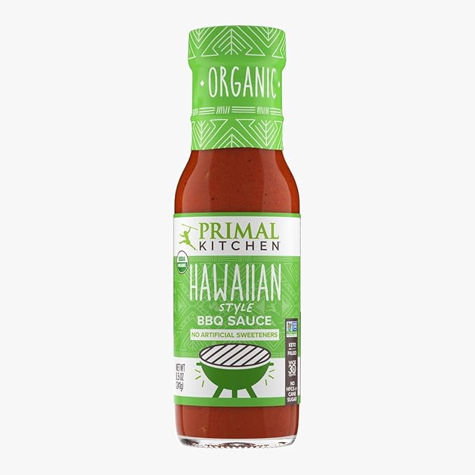 Primal Kitchen Organic Hawaiian Style BBQ Sauce, 8.5 OZ(packaging may vary)