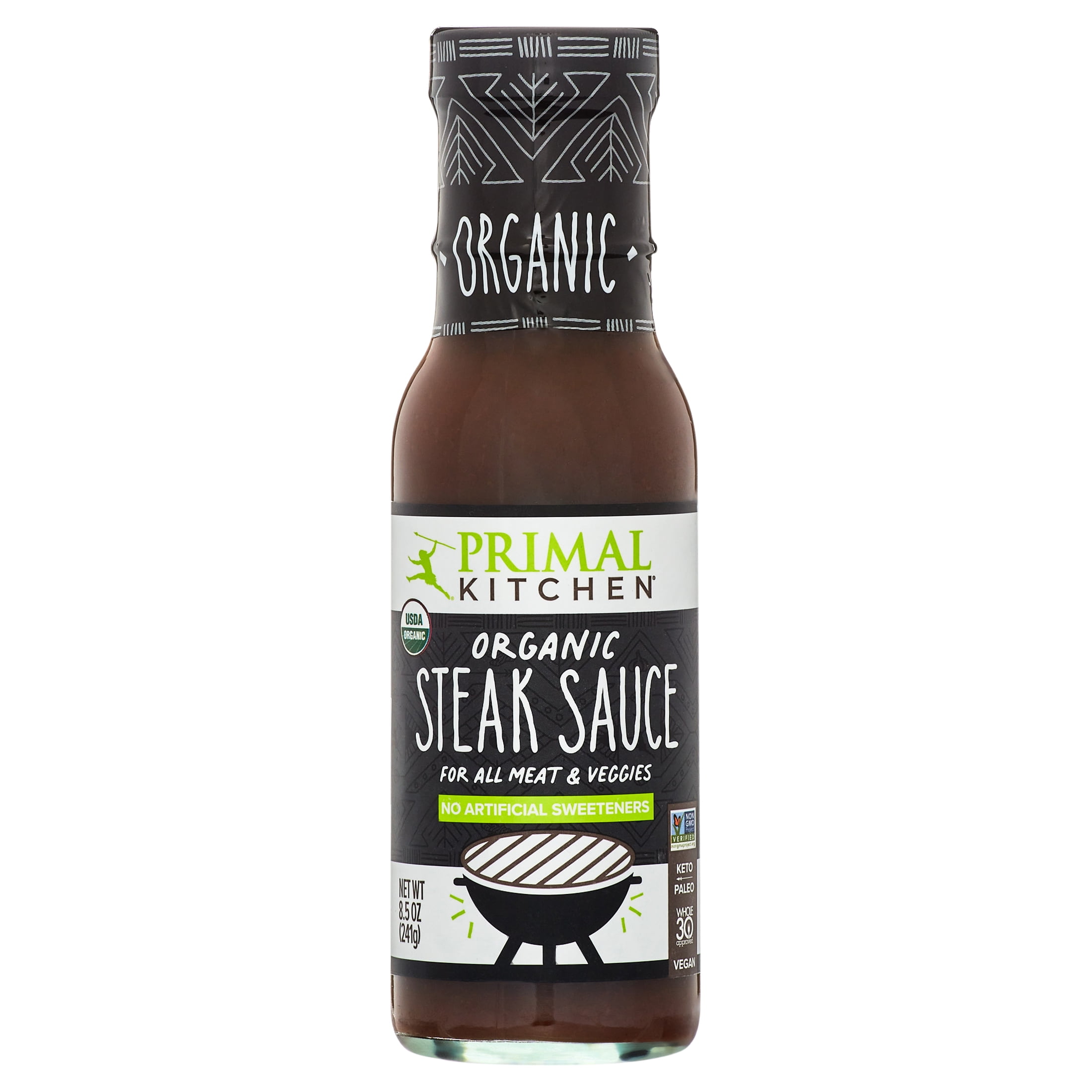 Primal Kitchen Organic Unsweetened BBQ & Steak Sauce Three-Pack, Whole