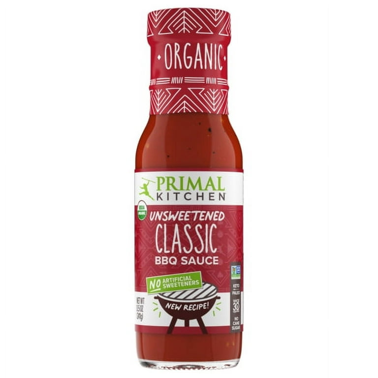 Primal Kitchen Organic & Unsweetened Golden BBQ Sauce, Pack of 6