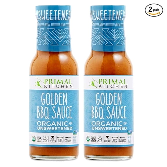 Pack of 2 - PRIMAL KITCHEN Organic Golden BBQ Sauce, 8.5 oz
