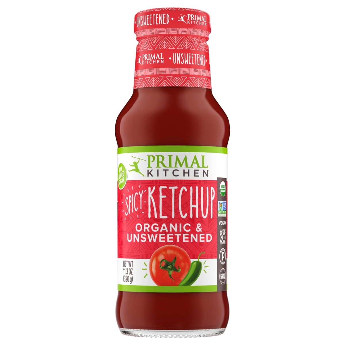  Primal Kitchen Spicy Ketchup Organic and Unsweetened