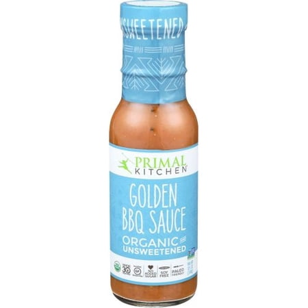 Primal Kitchen Organic and Unsweetened Golden BBQ Sauce, 8.5 Ounce -- 6 per Case.