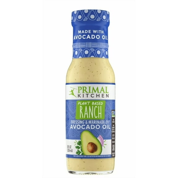 Primal Kitchen Plant Based Ranch Dressing & Marinade 8 fl oz (Pack of 2)